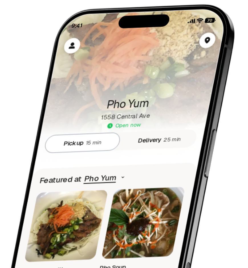 Pho Yum app preview